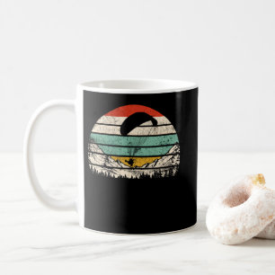 Vintages Sonnenuntergang für Gleitschirmflieger Kaffeetasse