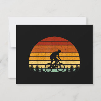 Vintages Sonnenuntergang Mountainbike-Geschenk für