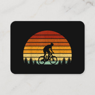 Vintages Sonnenuntergang Mountainbike-Geschenk für Visitenkarte