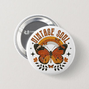 Vintages Soul Butterfly Button