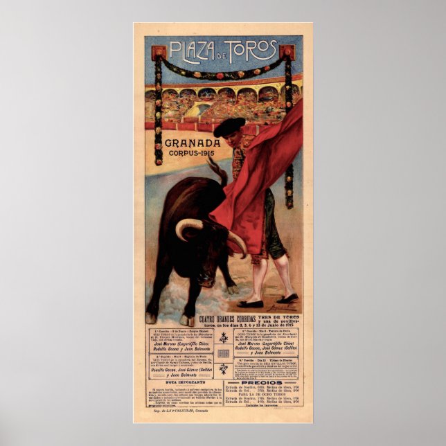Vintages Spanisches Poster (Vorne)