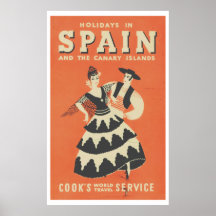 Vintages Spanisches Reiseplakat