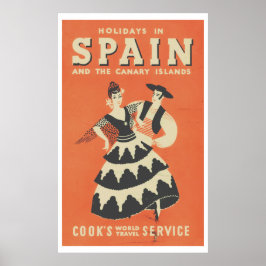 Vintages Spanisches Reiseplakat Poster