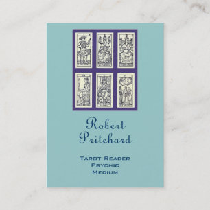 Vintages spanisches Tarot Visitenkarte