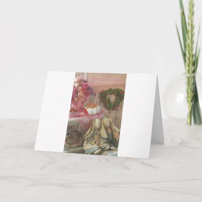Vintages "Special Couple"-Jubiläum Karte (Vorderseite)