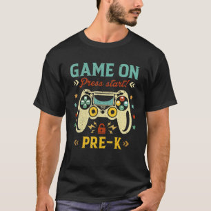 Vintages Spiel auf dem Start vor K zurück zur Schu T-Shirt