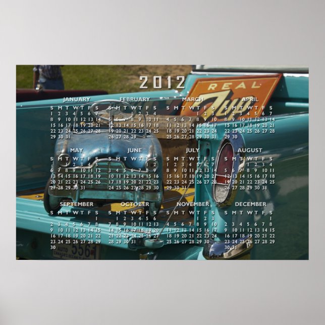 Vintages Spielzeugkalender Poster (Vorne)