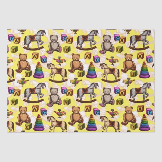 Vintages Spielzeugteppich Seidenpapier (Vorderseite)