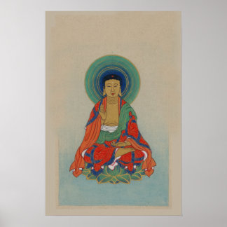 Vintages spirituelles Bild für antike Kunstwerke Poster