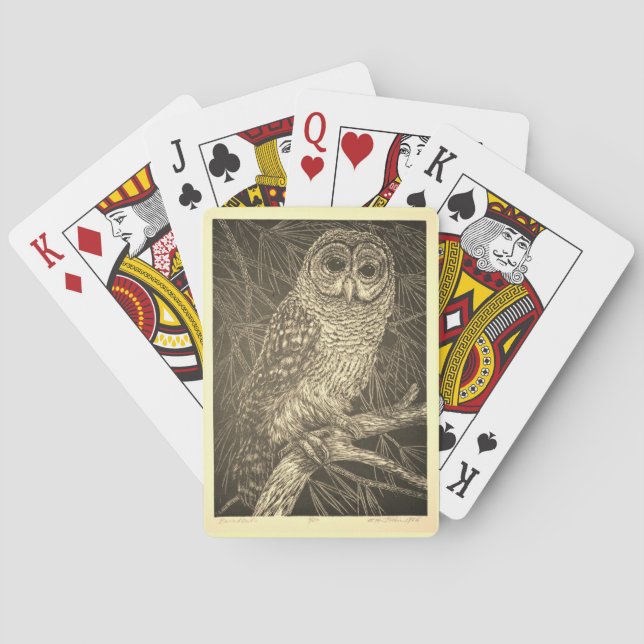 Vintages Spookeulen Spielkarten (Rückseite)