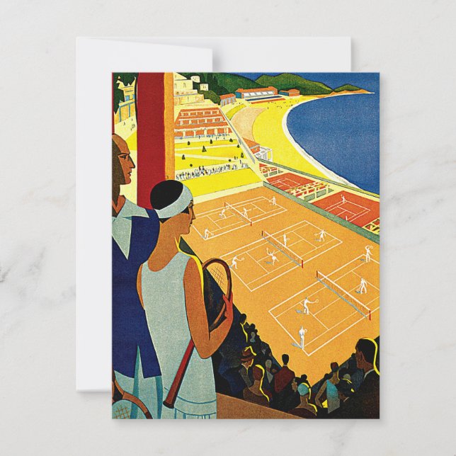 Vintages Sport, Tennis in Monte Carlo Einladung (Vorderseite)