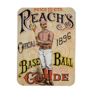 Vintages Sportbaseball, Reach's Guide Cover Art Magnet