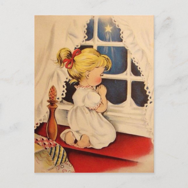 Vintages Sprichwort Postkarte (Vorderseite)