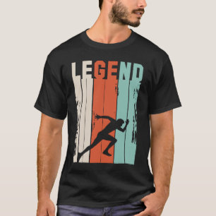 Vintages Sprint-Shirt für Leichtathlet T-Shirt