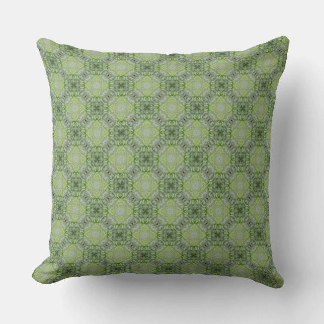 Vintages Spruce Green Throw Kissen (Vorderseite)