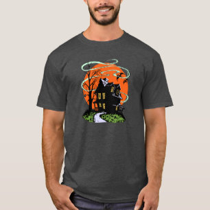 Vintages Spuk Haus Halloweens T-Shirt