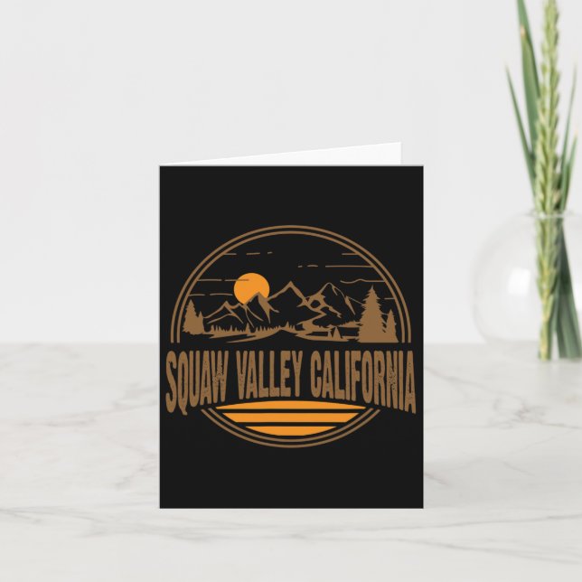 Vintages Squaw Valley Karte (Vorderseite)