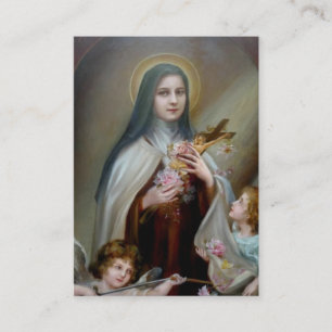 Vintages St. Therese der kleine Blumen-Novena/die Visitenkarte