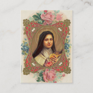 Vintages St. Therese der kleine Blumen-Novena/die Visitenkarte