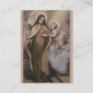 Vintages St. Therese die kleinen Visitenkarte