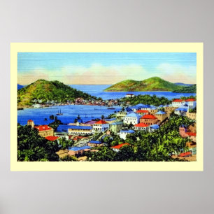 Vintages St Thomas Virgin Islands Poster