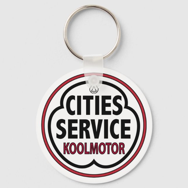 Vintages Stadt-Service koolmotor Zeichen Schlüsselanhänger (Vorderseite)