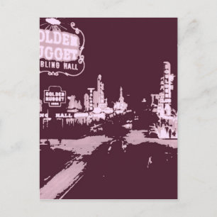 Vintages Stadtzentrum Las Vegas Postkarte