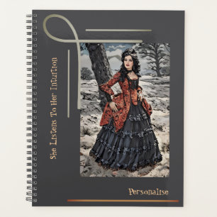 Vintages Steampunk "Intuition Quote Journal" Planer
