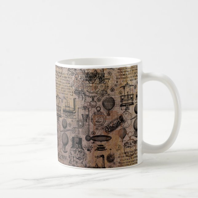 Vintages Steampunk Kaffeetasse (Rechts)