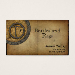 Vintages Steampunk Monogramm T