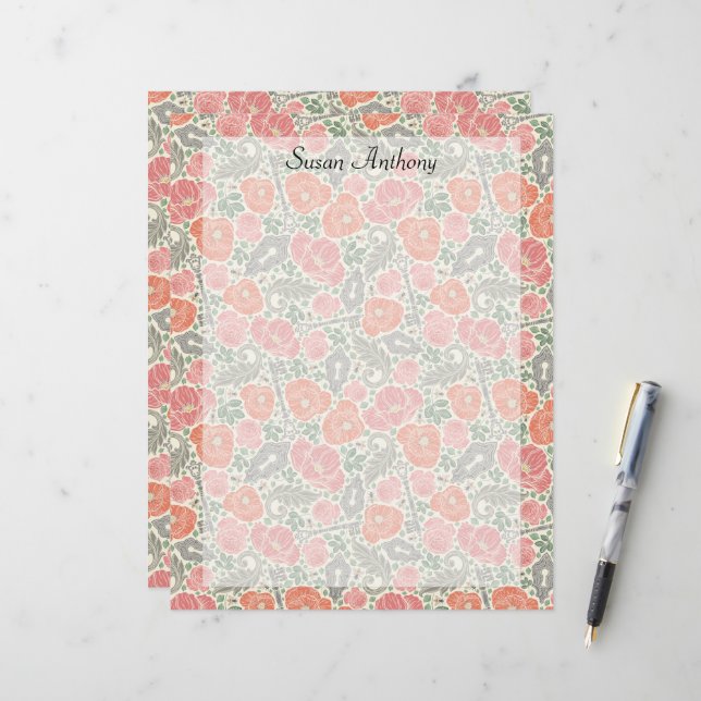 Vintages Steampunk-Papier mit altem Verschluss, ro (Vorderseite/Rückseite Beispiel)