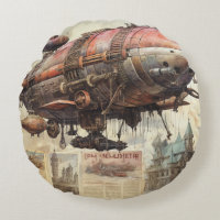 Vintages Steampunk-Zeppelin (9) Gewebepapier