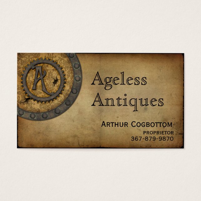 Vintages Steampunkongramm A (Vorderseite)