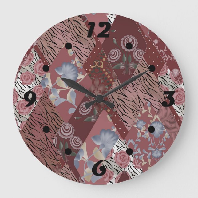 Vintages Stechmücken Große Wanduhr (Vorderseite)