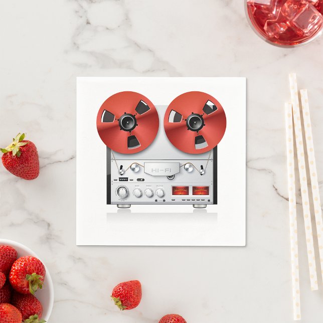 Vintages Stereo Paper Napkins Serviette (Von Creator hochgeladen)