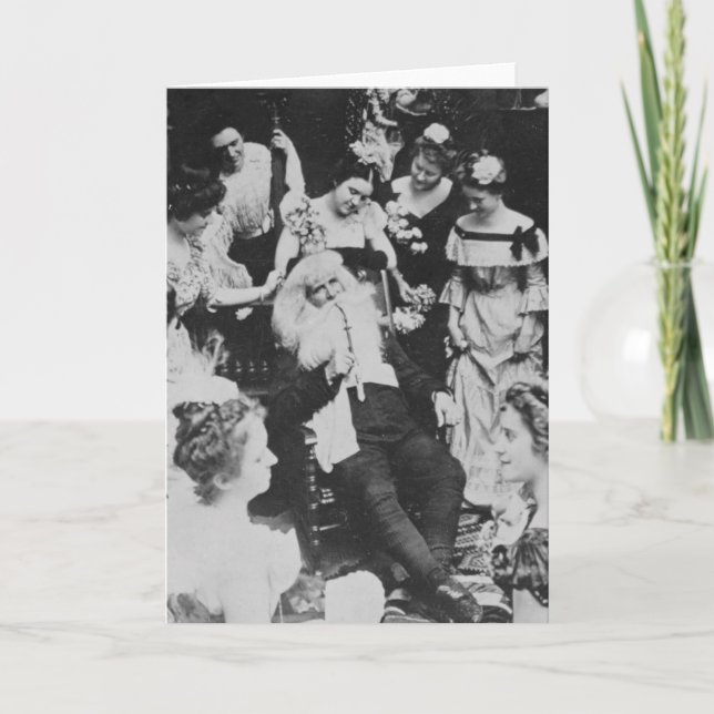 Vintages Stereoview Weihnachten und Weihnachten (Vorderseite)