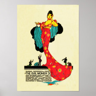 Vintages Stille Filmplakat Poster