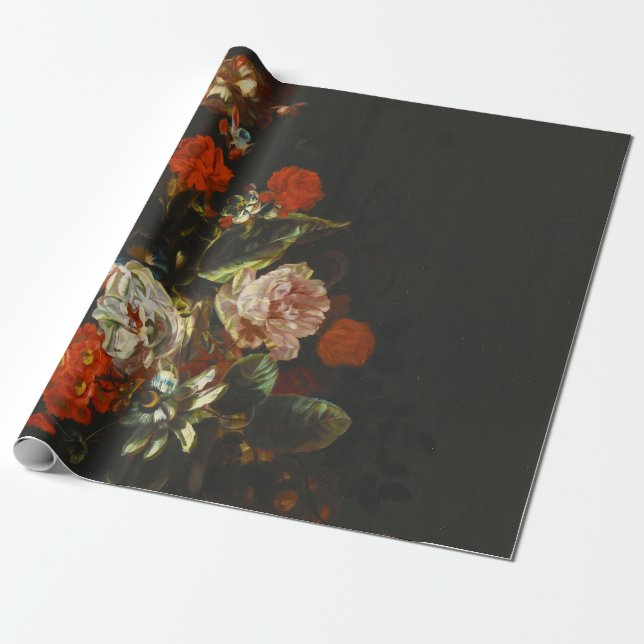Vintages Stillleben mit Blume Geschenkpapier (Ungerollt)