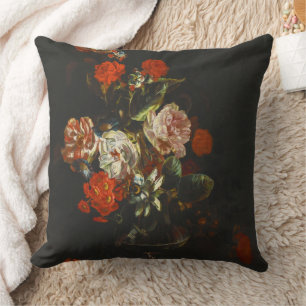 Vintages Stillleben mit Blume Kissen
