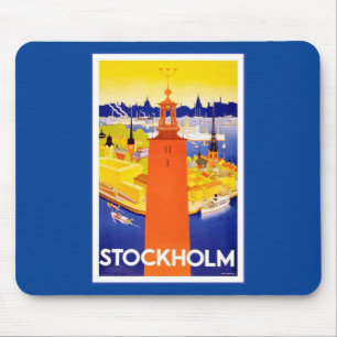 Vintages Stockholm Schweden Mousepad