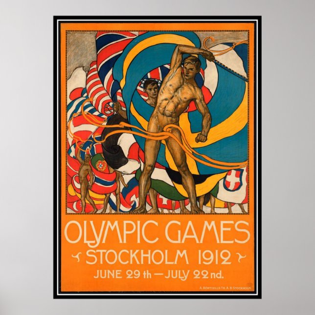 Vintages Stockholm Schweden - Poster (Vorne)