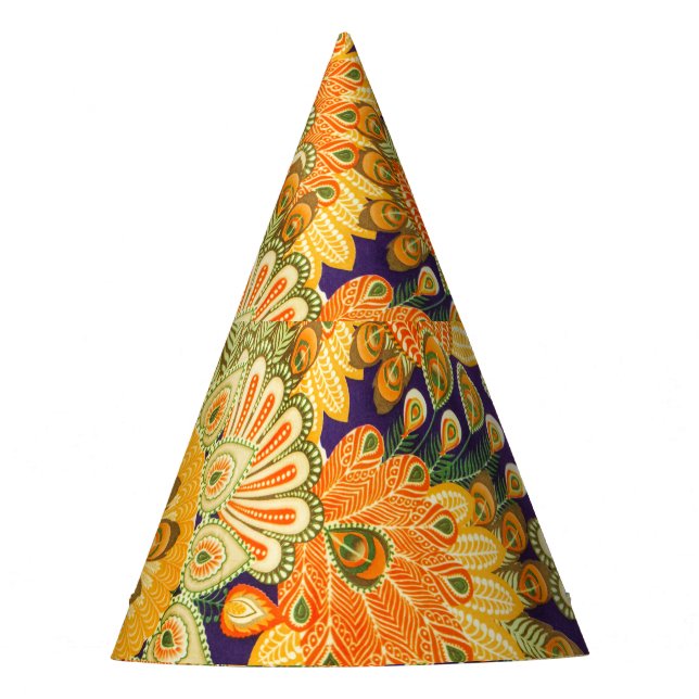 Vintages Stoffmuster: nahe Textur. Partyhütchen (Vorderseite)