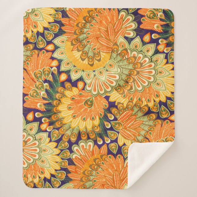 Vintages Stoffmuster: nahe Textur. Sherpadecke (Vorderseite)