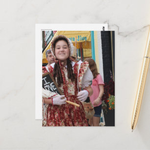 Vintages Storybook Fantasy Cosplay Schauspielerin Postkarte