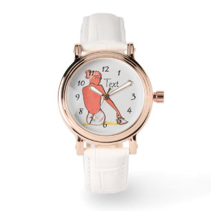 Vintages Strandretro Seashell Girl Sommer elegant Armbanduhr