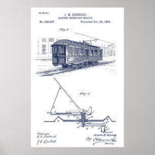 Vintages Streetcar Patent Poster