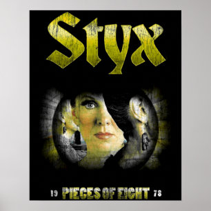 Vintages STYX-Band 1978 - Musiksetup Offiziell Poster