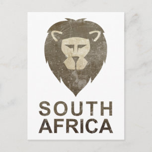 Vintages Südafrika Postkarte