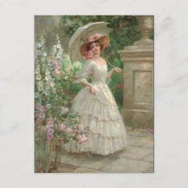 Vintages Südklassemädchen Postkarte