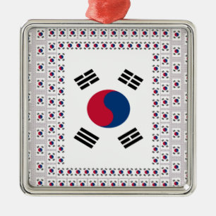 Vintages Südkorea Silbernes Ornament